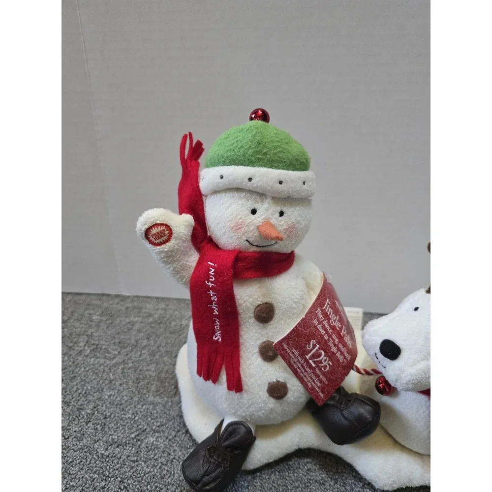 Hallmark Jingle Pals Snowman & Dog Animated Plush Singing 